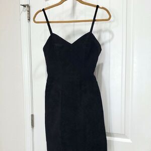 knee length dresses for ladies Miss Circle Women's Eliana Olive Faux Leather Dress - Green main image 0